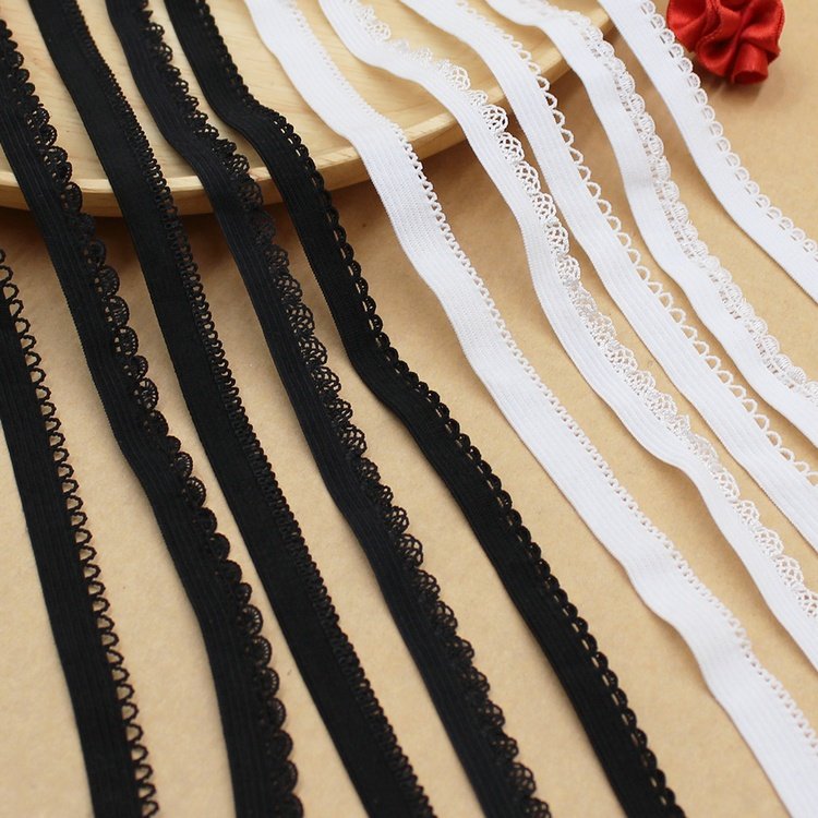 10mm White Elastic Lingerie Underwear Edging Lace