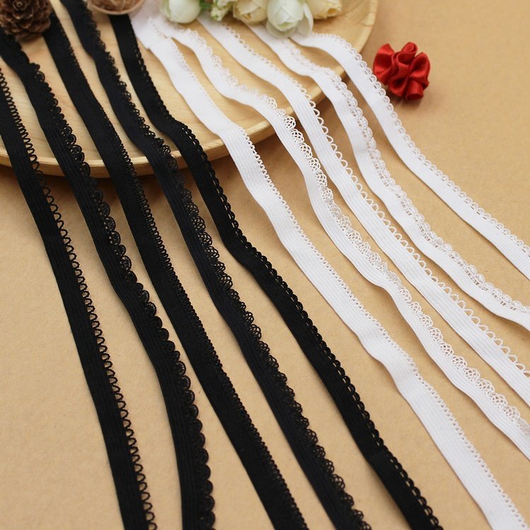 10mm White Elastic Lingerie Underwear Edging Lace