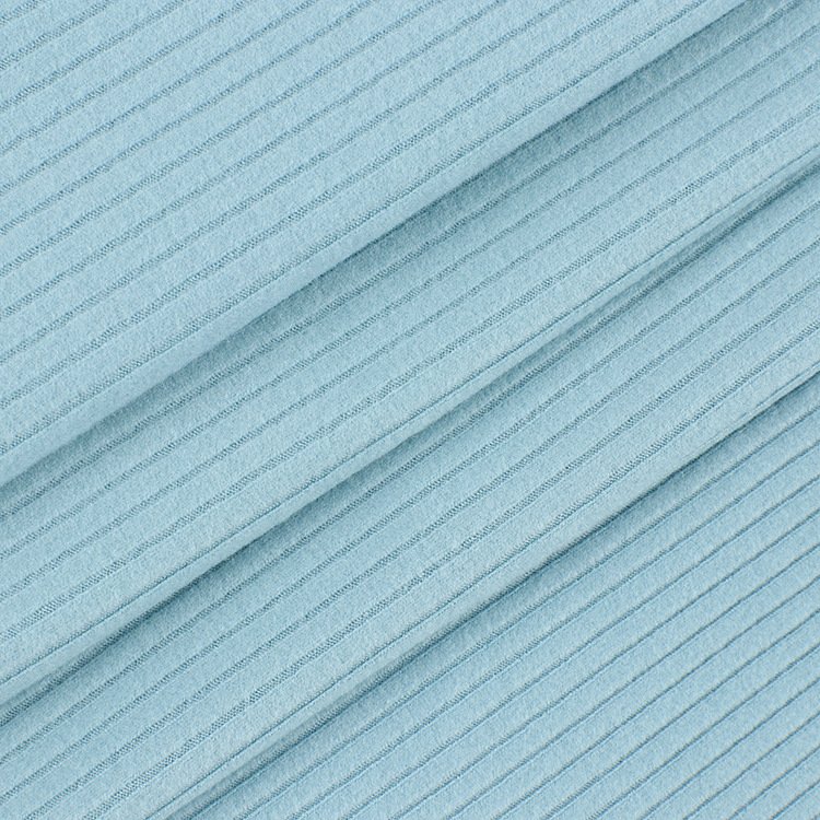 Custom 100% Polyester Spandex Stretch 4x2 8X3 Rib Fabric Knitted Fabric for winter Women clothing