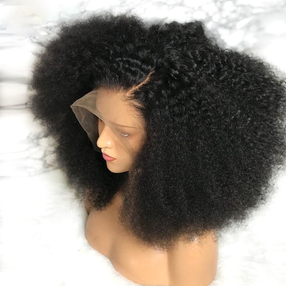 Kinky Curly Wig Lace Front Vietnamese Human Hair Wigs Women Pre Plucked 250 Density Curly Headband for Women