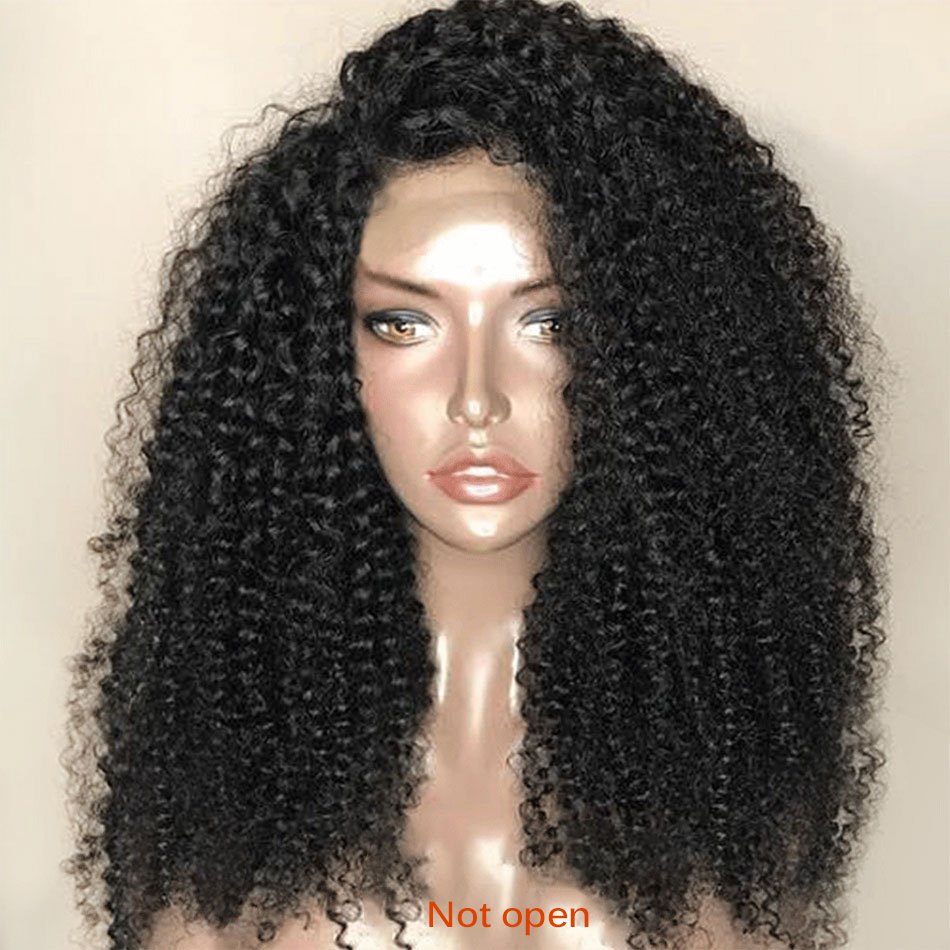 Kinky Curly Wig Lace Front Vietnamese Human Hair Wigs Women Pre Plucked 250 Density Curly Headband for Women