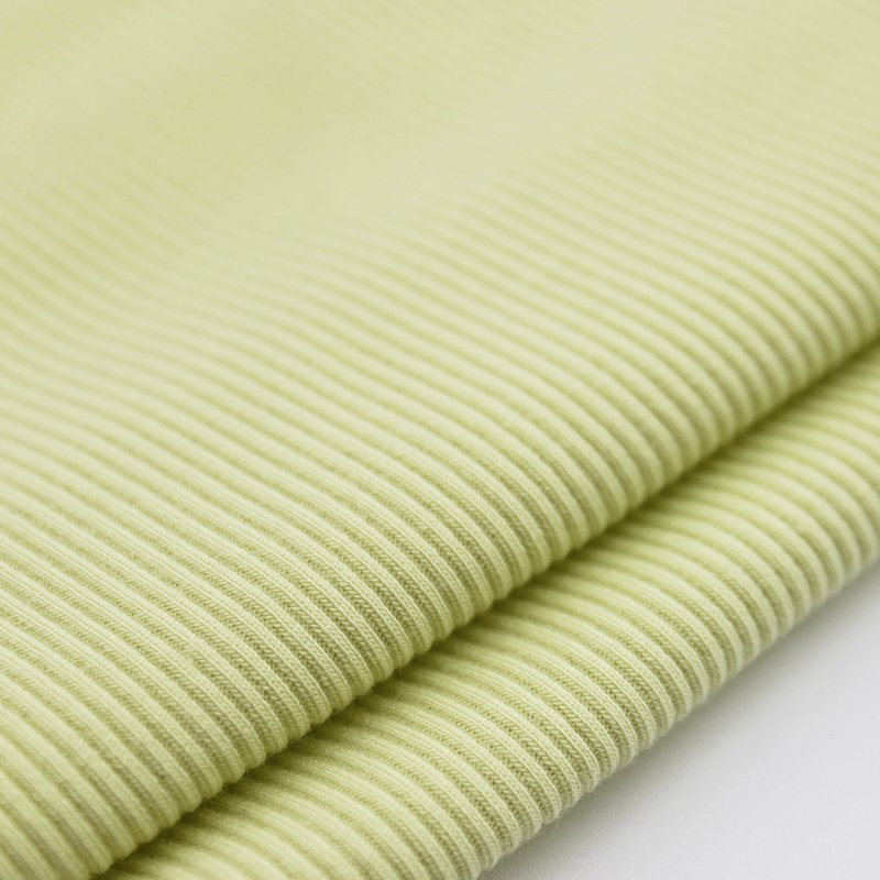 Ribbed style cotton rayon spandex rib knit fabric 2*2 for clothing kids garment women camisole