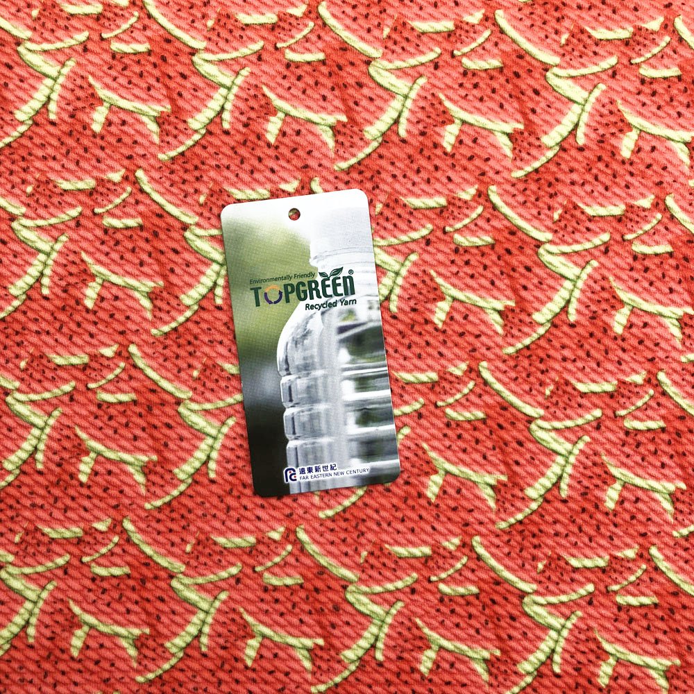 custom design polyester bullet digital printing knitted fabric to make hairbows