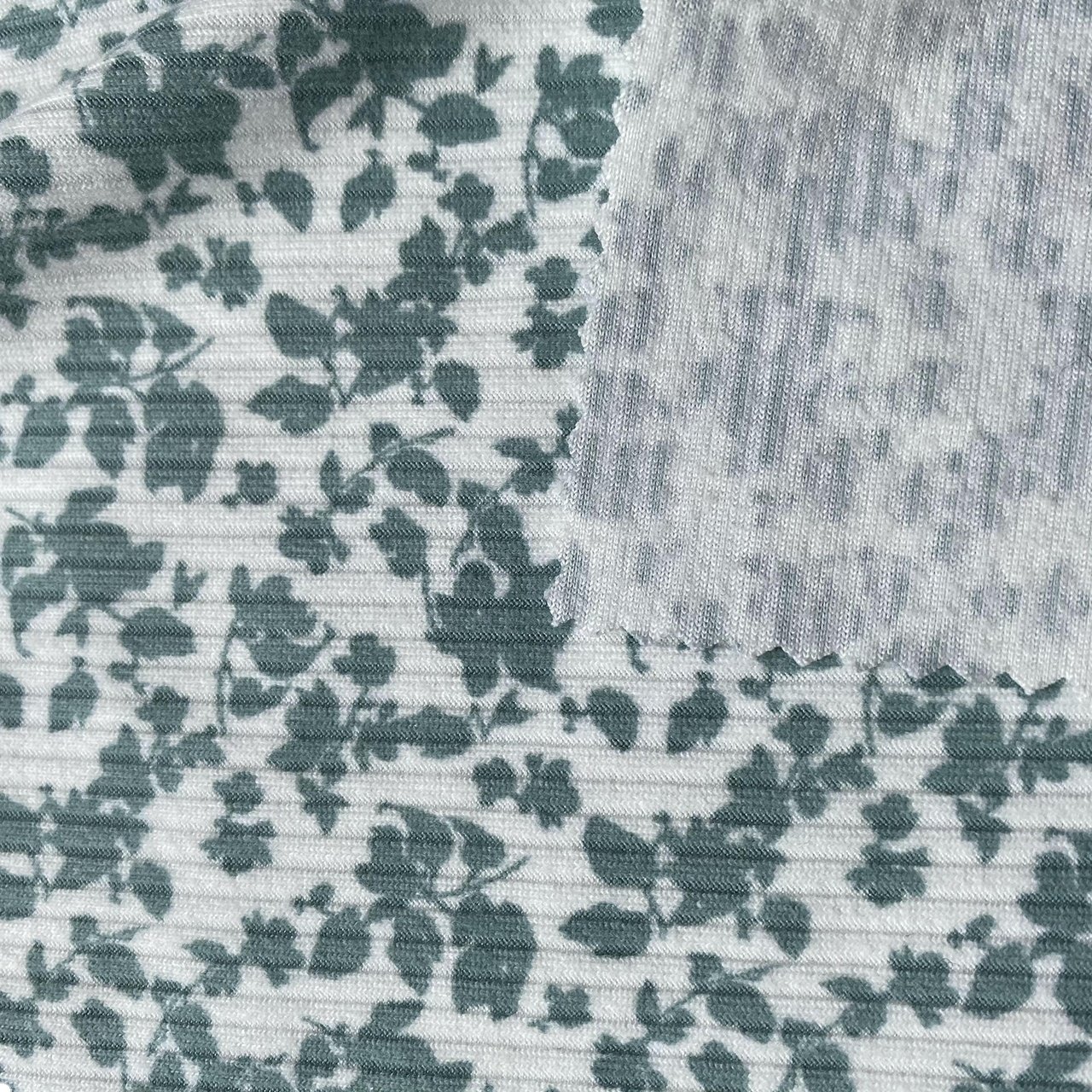 wholesale print rib fabric 4*2 rib knitting polyester for cuff