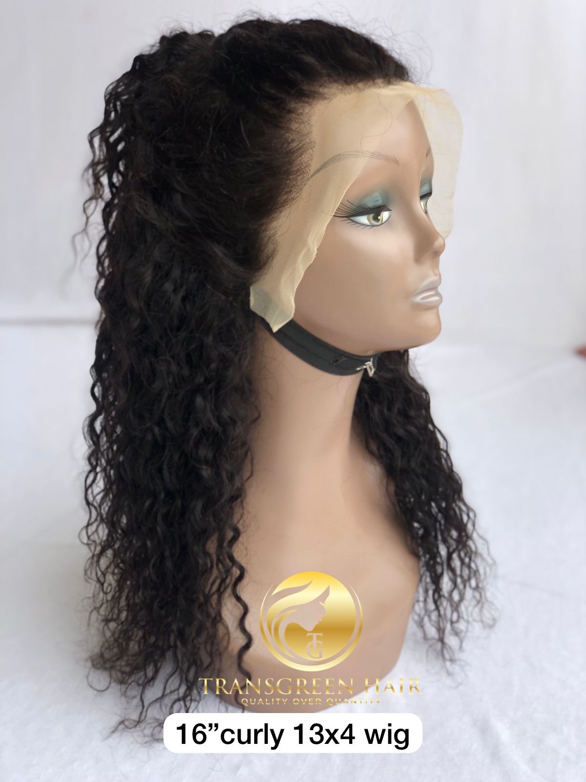 Export Top Quality Raw Indian Temple Virgin Wholesale 16' Natural Curly 13x4 Hd Lace frontal Wig For Black Women Indian Supplier