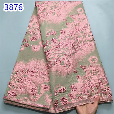 Royal Blue African Brocade Lace 2024 Latest French Lace Fabric Hot Sale Lace Embroidery Jacquard Tissue For Wedding Sew3876