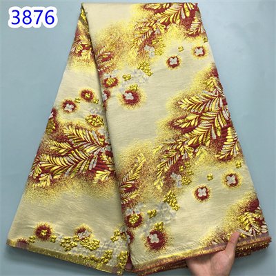 Royal Blue African Brocade Lace 2024 Latest French Lace Fabric Hot Sale Lace Embroidery Jacquard Tissue For Wedding Sew3876