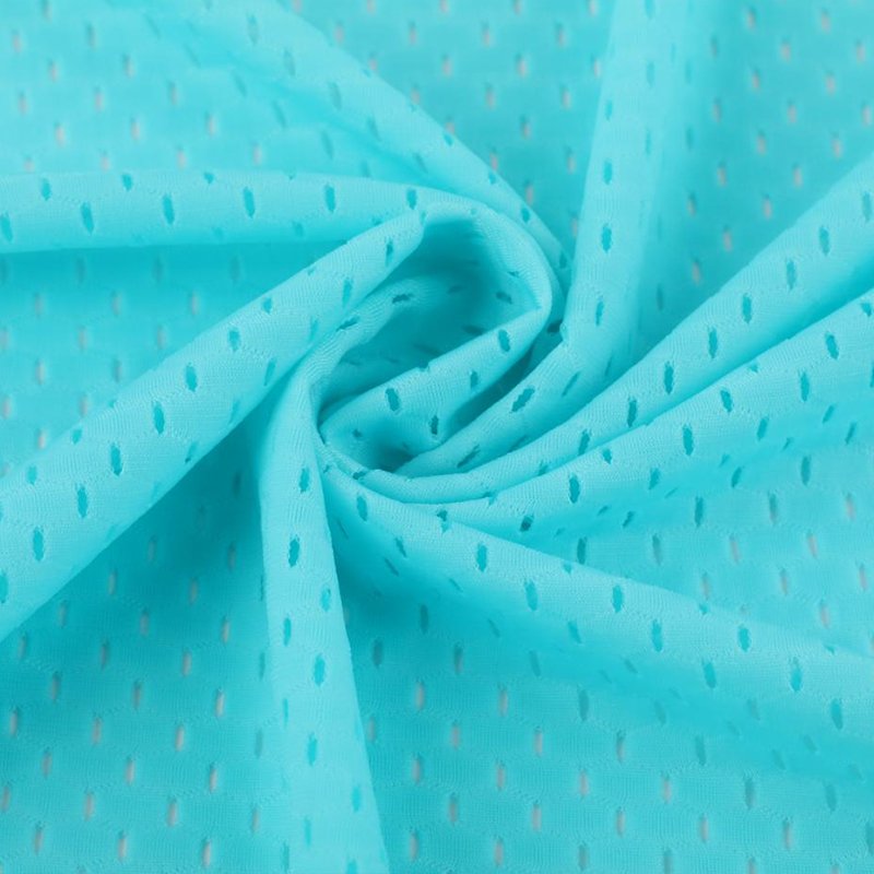 Hot Sale Customized Quick-Drying Thin Jacquard Knitted Fabric 80%N 20%Sp Nylon Stretch Mesh Men'S Clothing Fabric