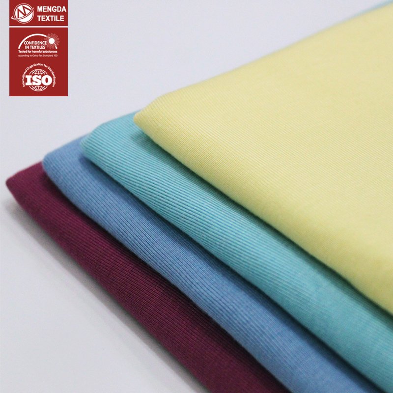 1x1 rayon rib stretch ribbed rayon spandex baby romper rayon rib knit fabric