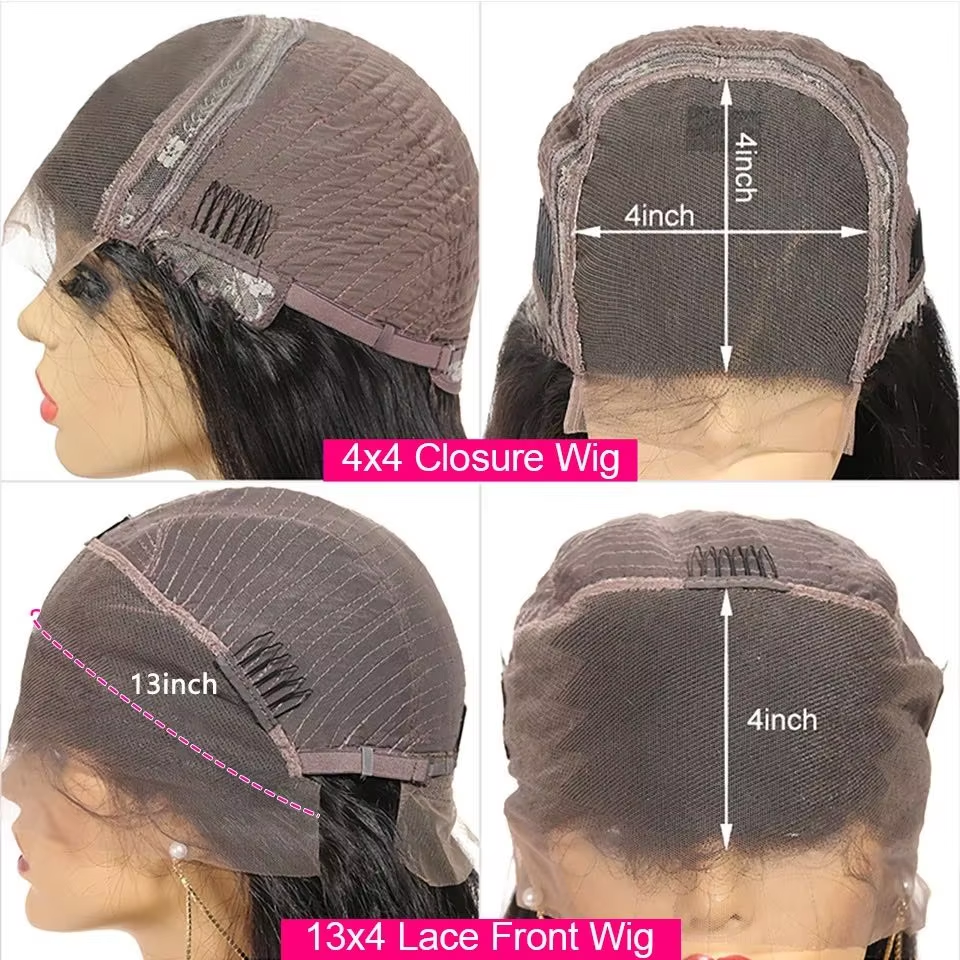 Wholesale Afro Kinky Curly Human Hair Lace Front Wig 4X4 Transparent Lace Closure Wig Wet And Wavy Indian Hair Wig 10-30 Inches