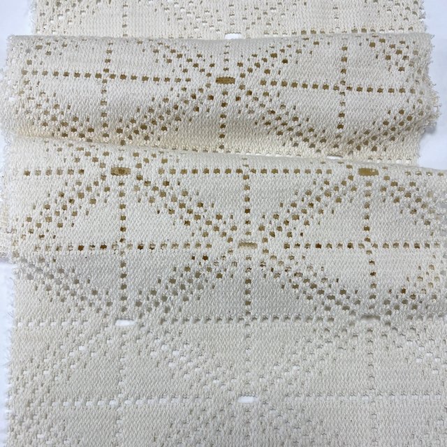 beige Soft Hand Feel 85%Cotton Lace yarn dyed tricot knitted crocheted fabric for women wearing