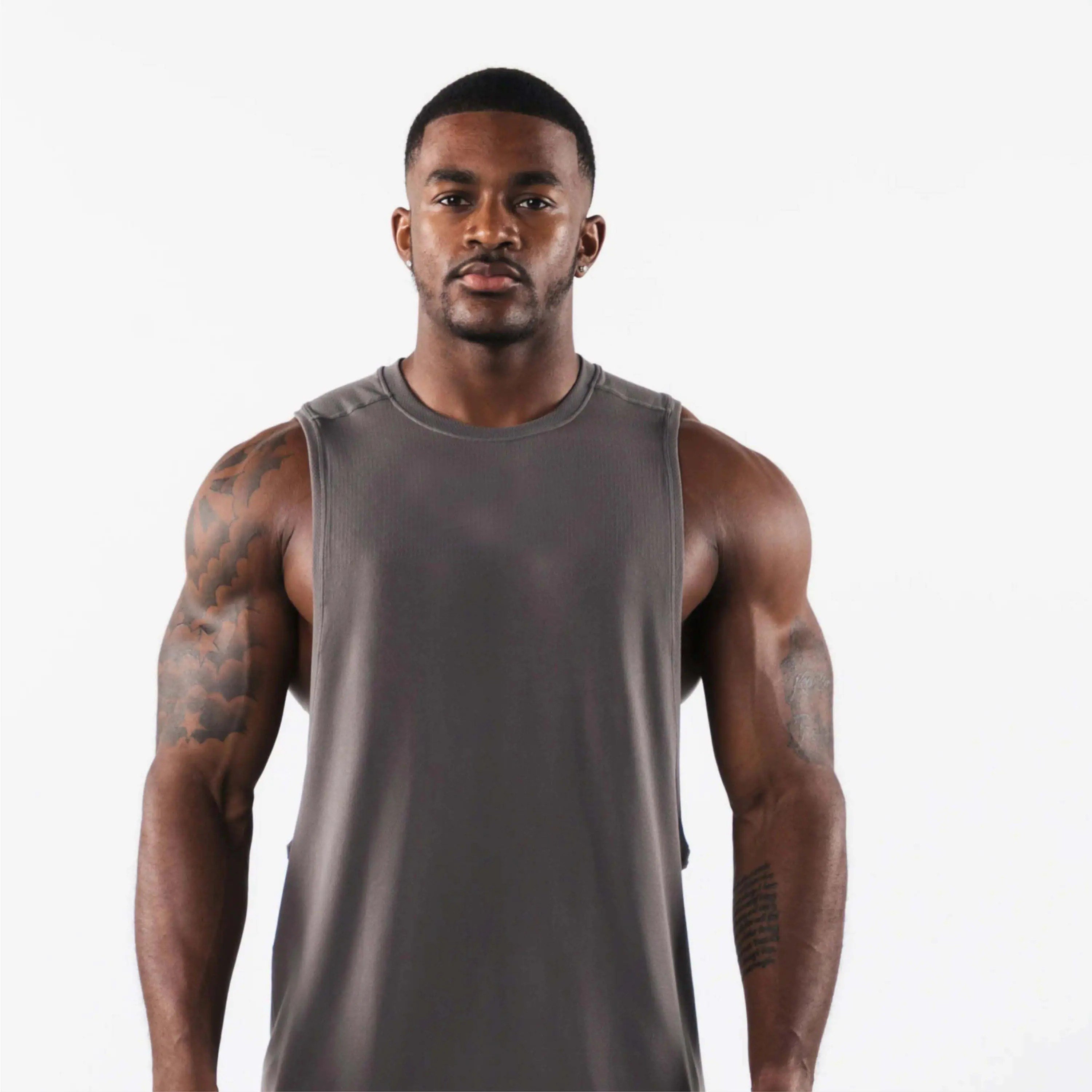Side Seamed Retail Fit 100% Airlume Combed and Ring Spun Cotton 32 single 4.2 oz Dark grey Unisex Jersey Tank