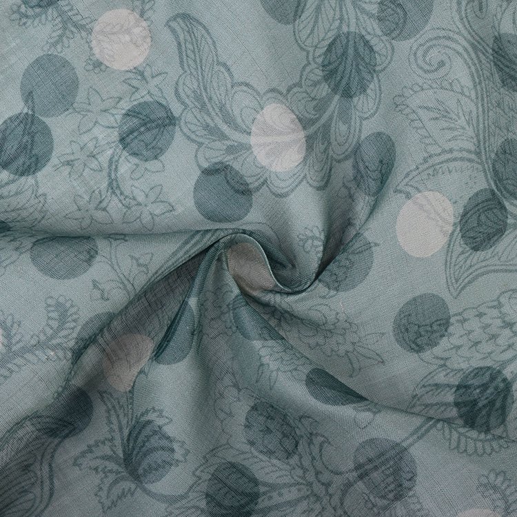 High quality soft touch for summer clothing 100% ramie linen print fabric for women's garment