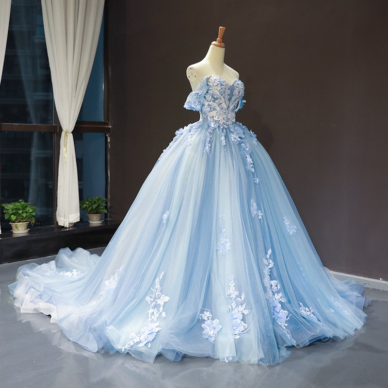 ecoparty Fashion Summer Lady Ball Gown Colorful Tulle Evening Gowns Top Quality Lace Chiffon Maxi Length Evening Dresses