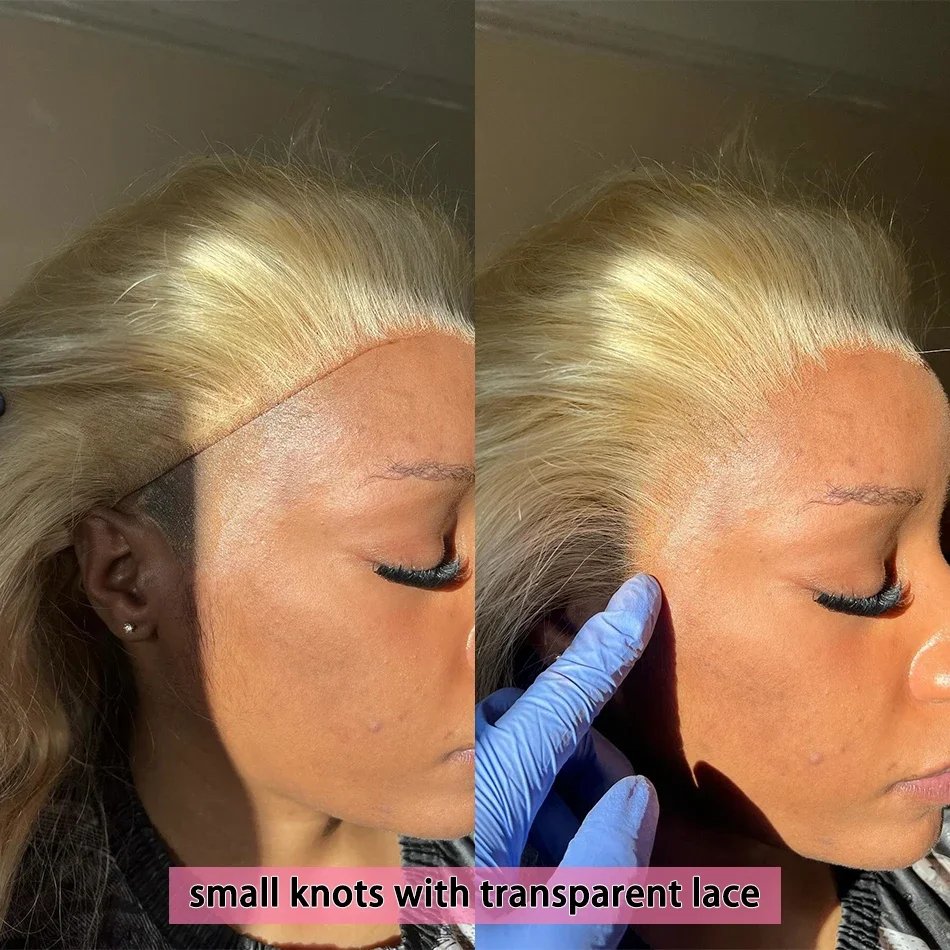 28inch Full Lace Frontal Virgin Brazilian Hair Blonde Lace Wigs Wholesale Transparent Lace Front Human Hair Wigs For Black Women