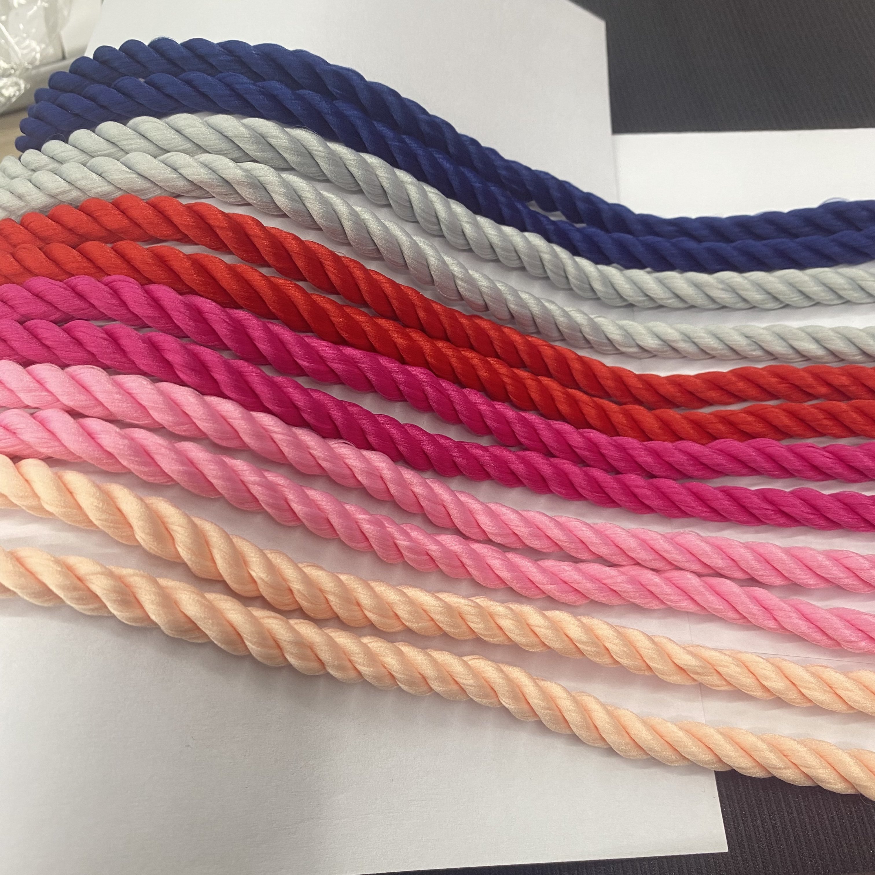 custom macrame Decorative sneaker thick round twisted 7mm shoe lace cord rope shoelace