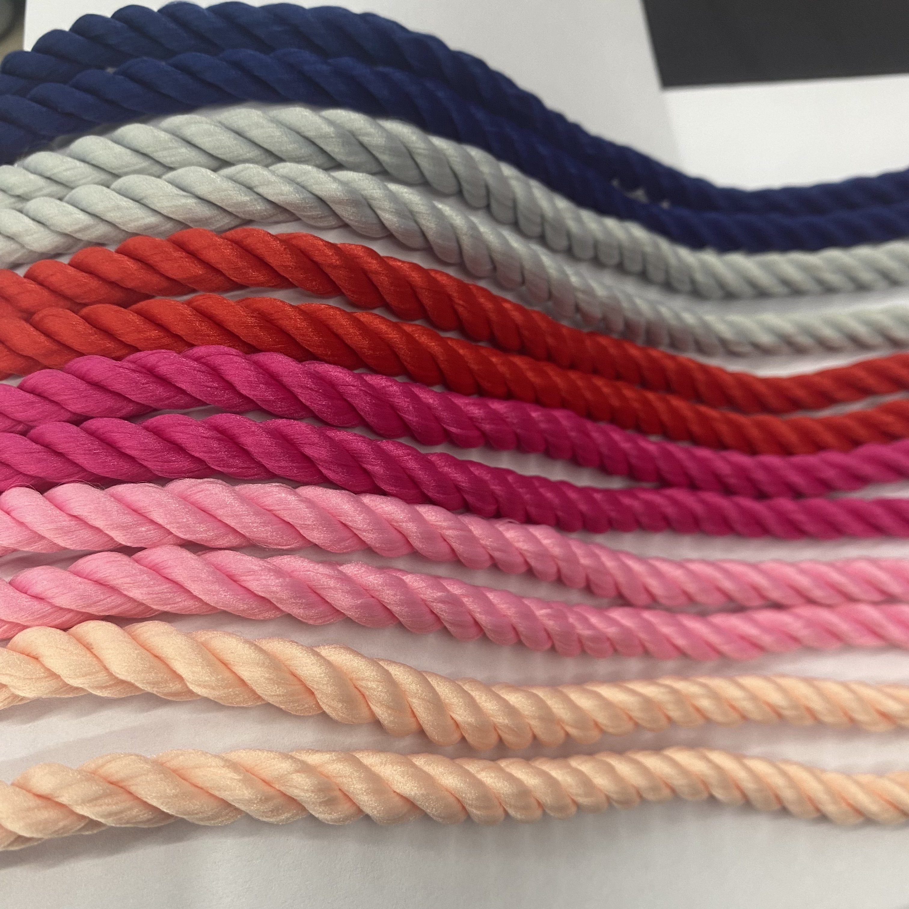 custom macrame Decorative sneaker thick round twisted 7mm shoe lace cord rope shoelace