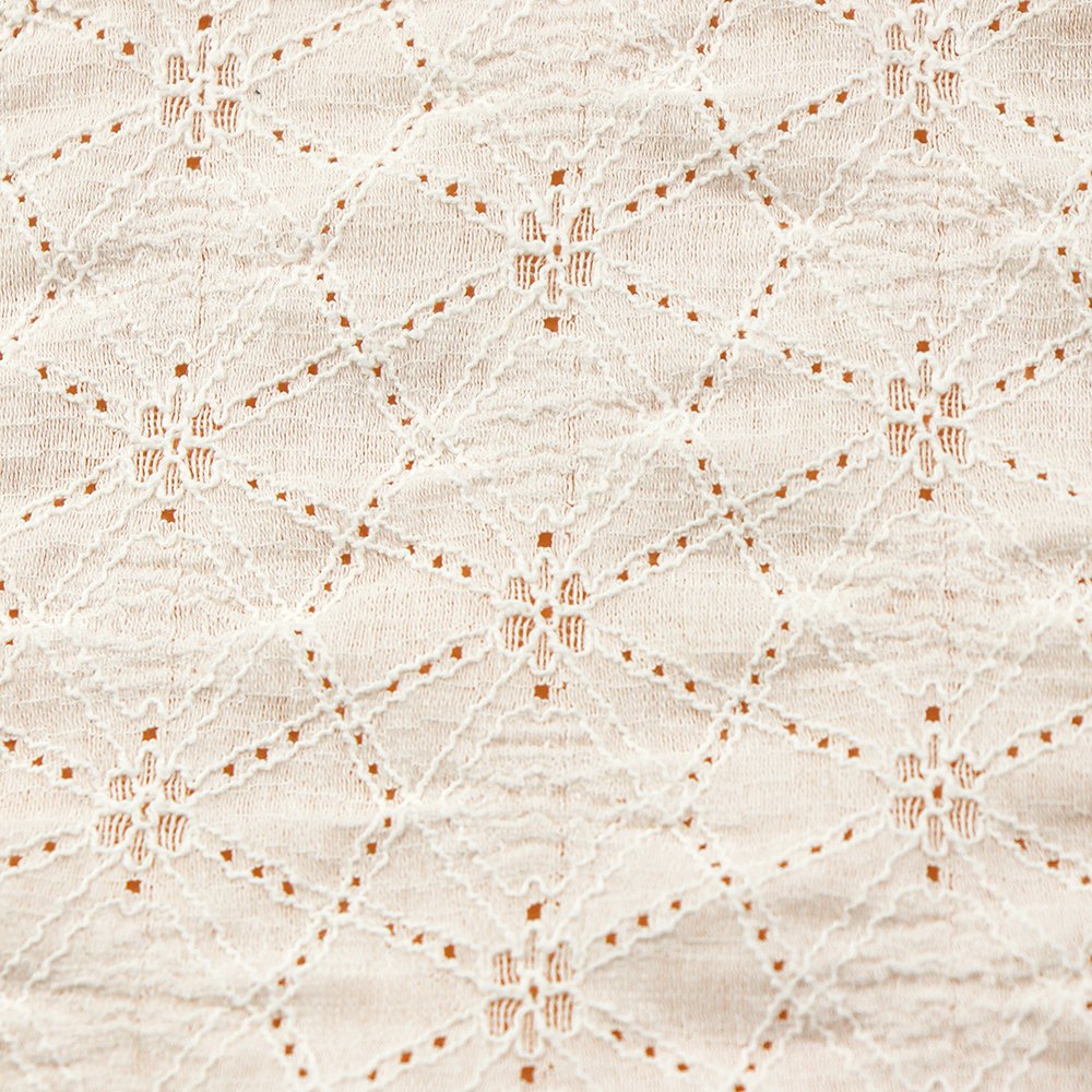 2023 New Cotton Lace Fabric White Cotton Embroidery Fabric For Women Clothes