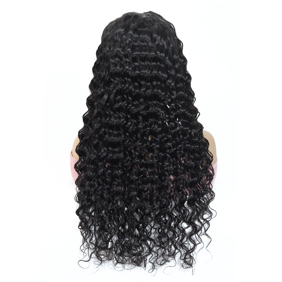 Cheap Price Doublr Weft Deep Wave Lace Front Wigs For Black Women Quality Swiss Lace Frontal Wigs With Baby Hair Full Lace Wigs