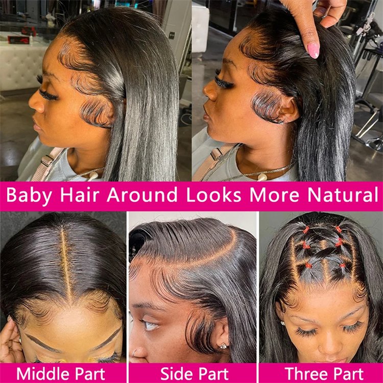 30 40 Inch Cheap Raw Vietnamese Human Hair Wig Pre Plucked Brazilian 13x4 HD Swiss Transparent Lace Front Wig For Black Man