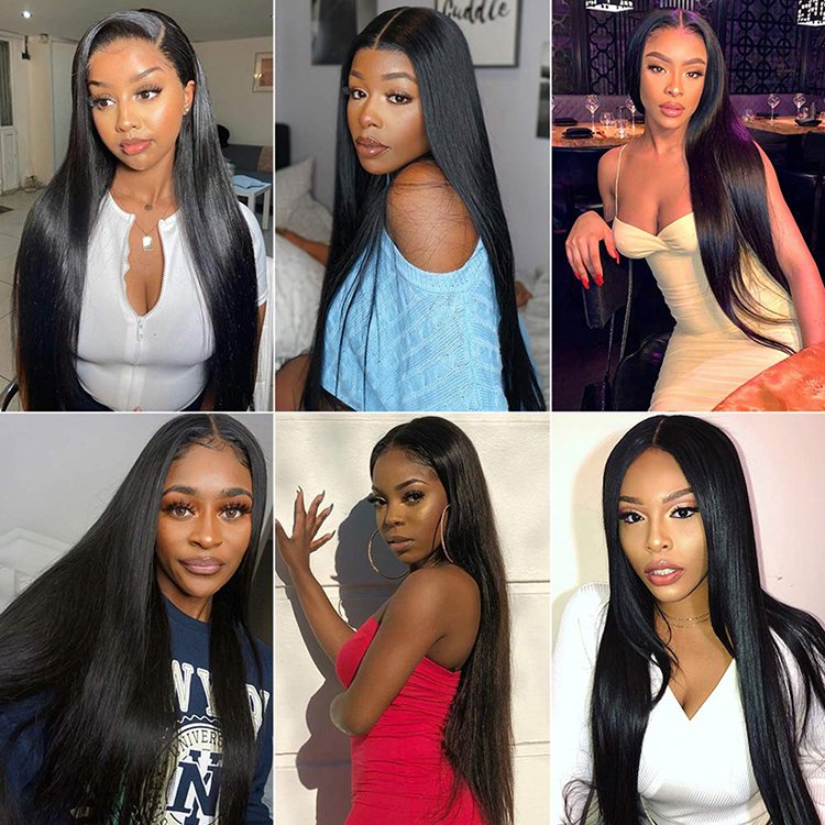 30 40 Inch Cheap Raw Vietnamese Human Hair Wig Pre Plucked Brazilian 13x4 HD Swiss Transparent Lace Front Wig For Black Man
