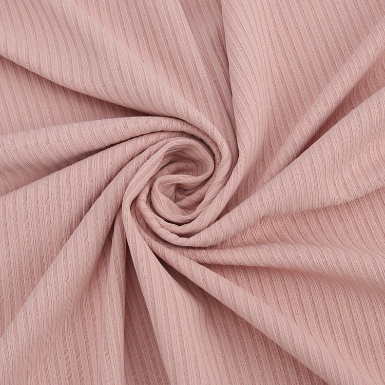 Yingfeng Textile New Design Nuon 130cm Lulu Style Tubular Nylon Knitted Ribbed Textured Fabric For T-Shirt