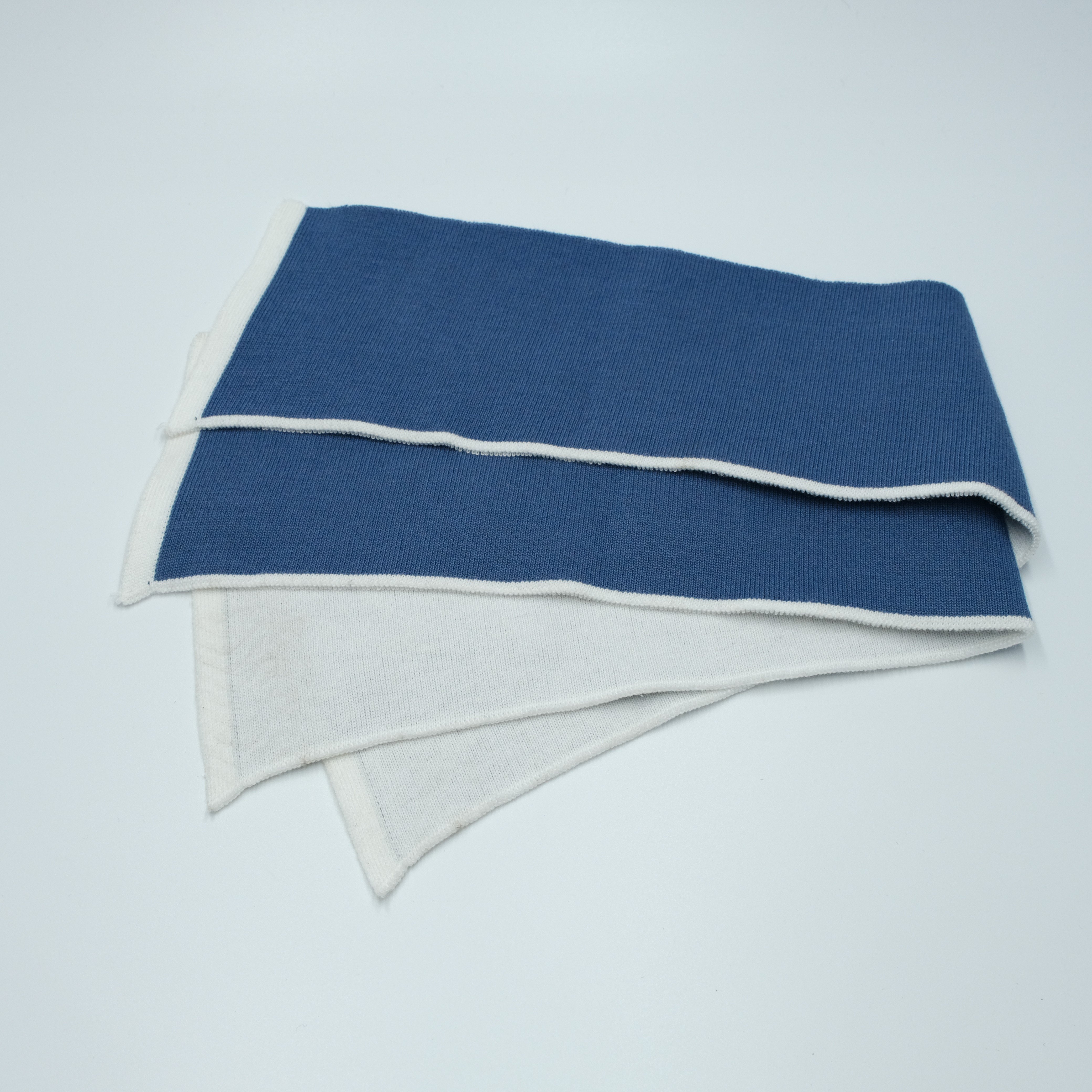 Polyester flat knitting rib knit trim for collar and cuff clothing accessory