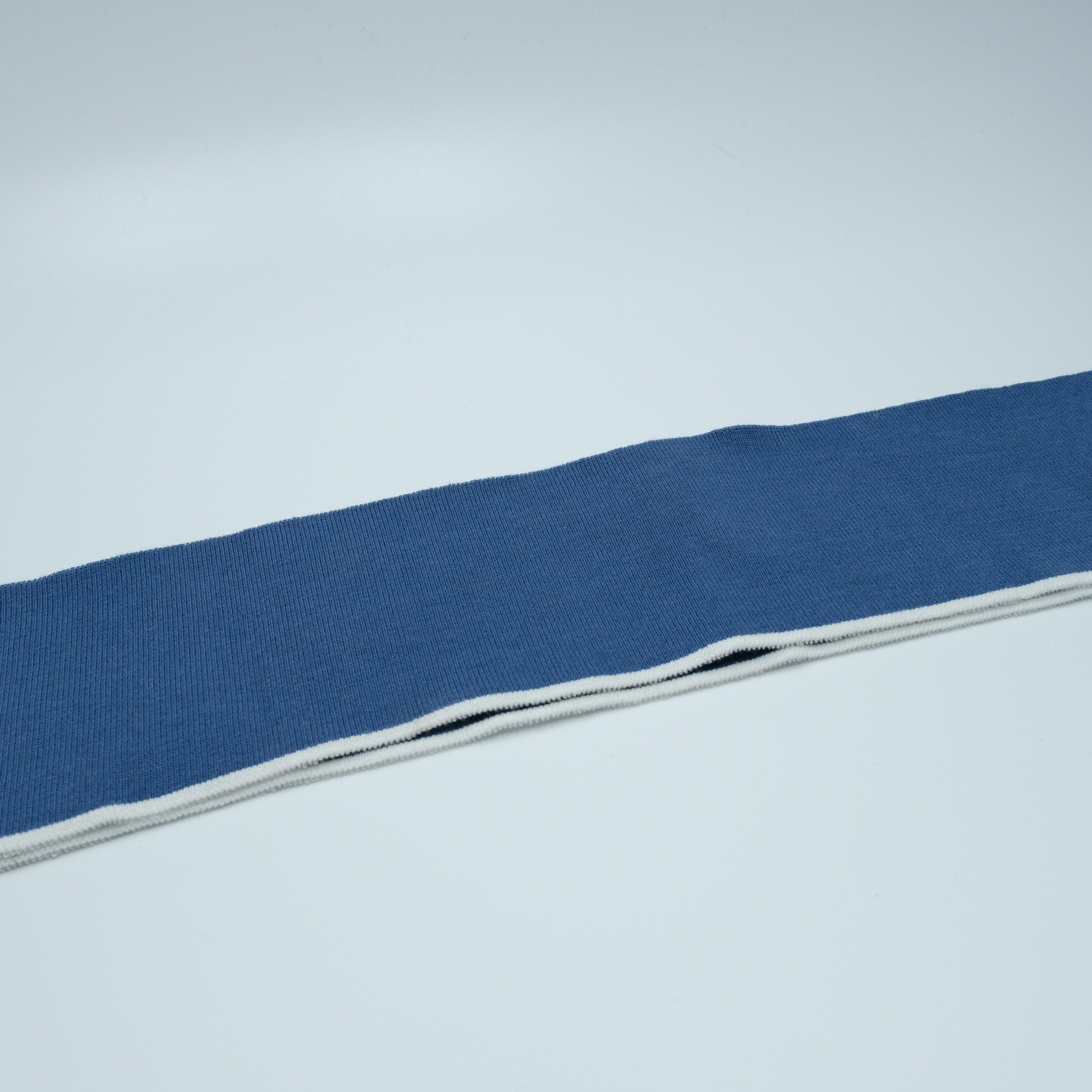 Polyester flat knitting rib knit trim for collar and cuff clothing accessory