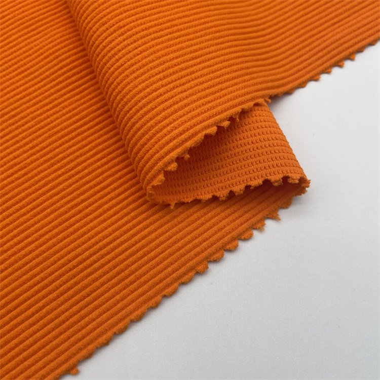 High elastic rib 80 nylon 20 spandex elastic knitted swimsuit bikini sports stripe fabric