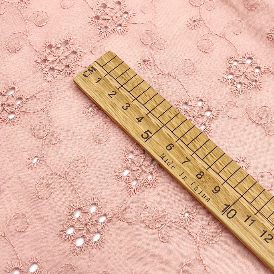 Hollow out woven french guipure fancy style plain dyed colorful 95gsm 60s voile cotton embroidery fabric