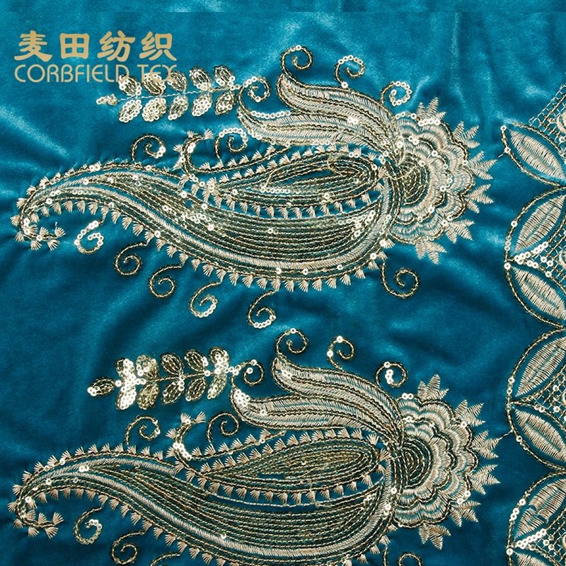 top 10 china supplier indian lace embroidery fabric