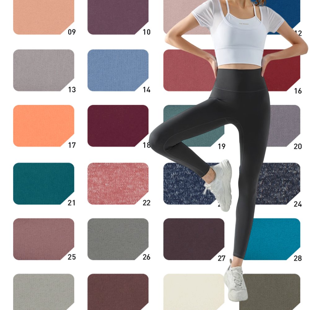 Spandex Nylon Knitted High Elastic Fabric for Women Fitness Yoga Leggings