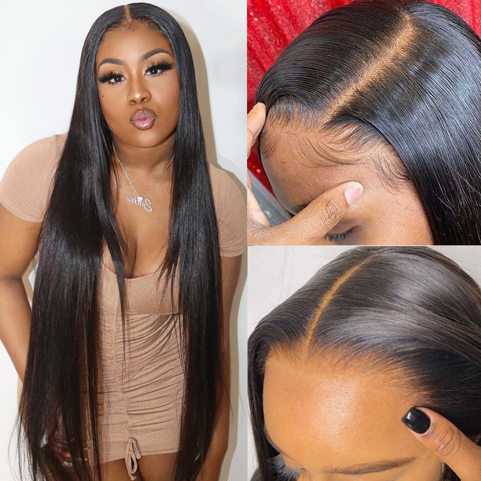 Yeswigs Peruvian Virgin Human Hair Lace Front Wig 360 Hd Lace Frontal Wigs Cheap Bone Straight Full Hd Lace Wigs For Black Women