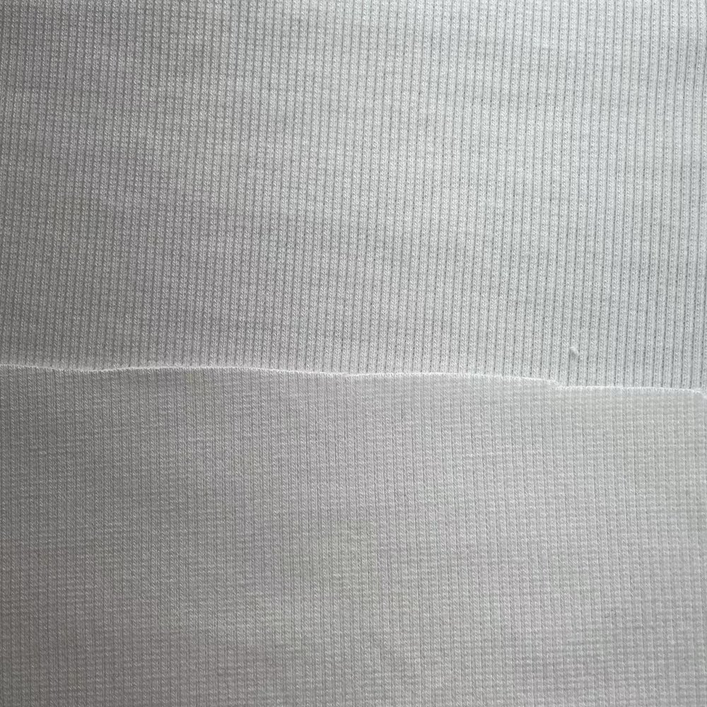 350GSM Customized Clothing Fabric Cotton Modal Fabric Knit 2*2 Rib Fabric for Garment