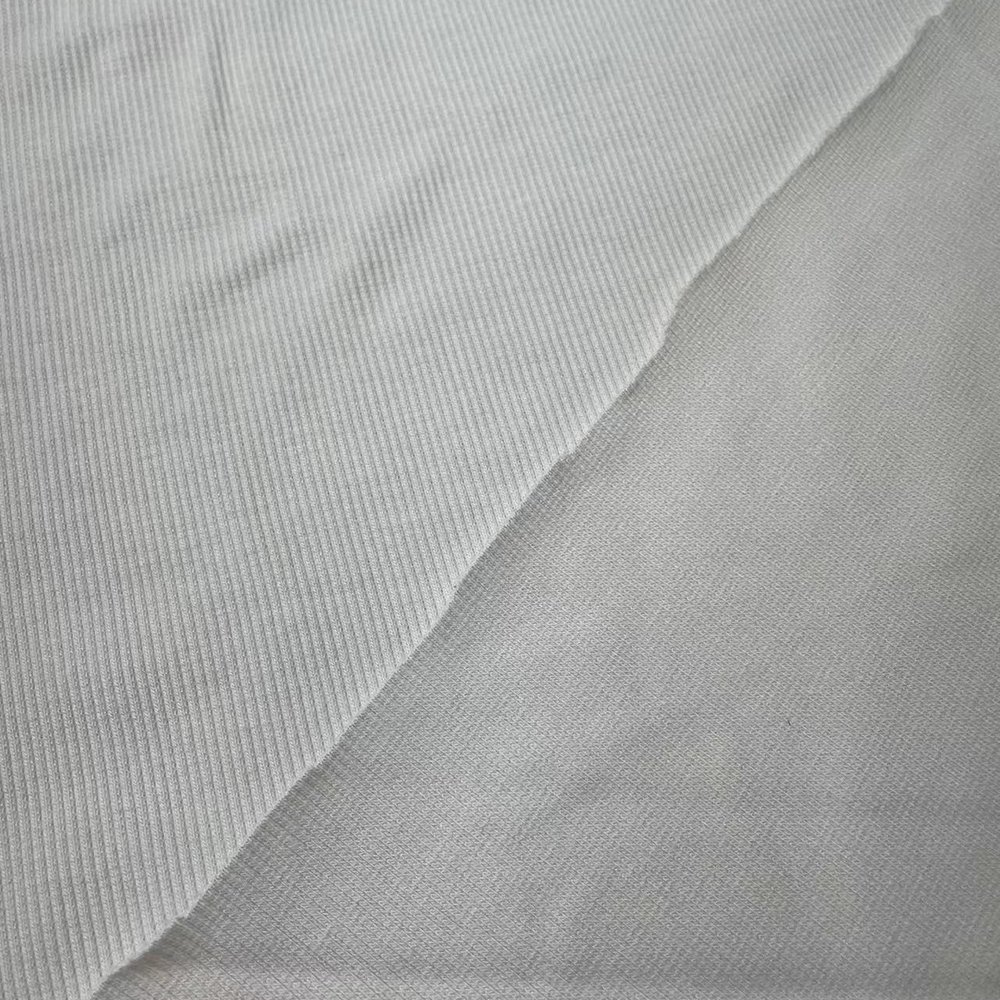 350GSM Customized Clothing Fabric Cotton Modal Fabric Knit 2*2 Rib Fabric for Garment