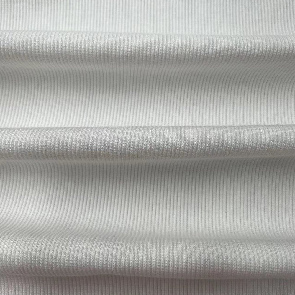 350GSM Customized Clothing Fabric Cotton Modal Fabric Knit 2*2 Rib Fabric for Garment