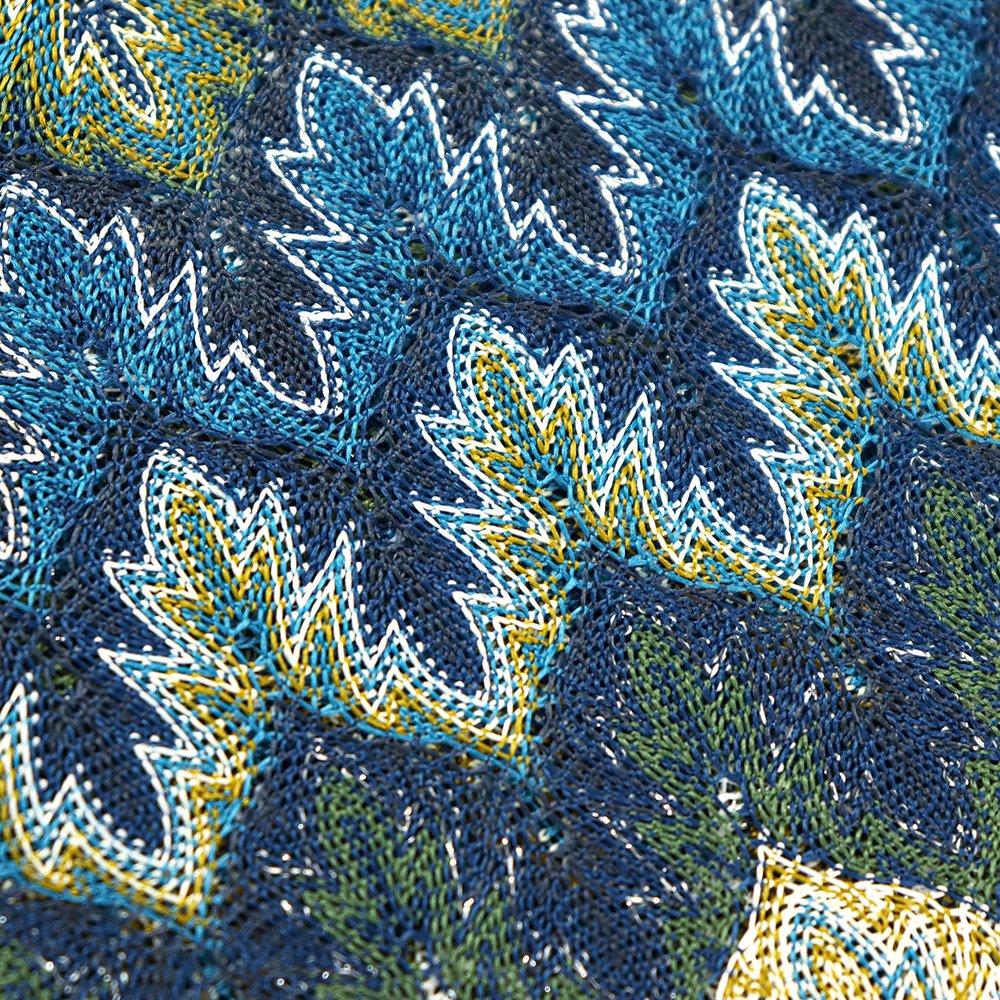 2023 high quality african dyed yarn lace fabric 100% polyester design embroidery lace fabrics for women and curtain