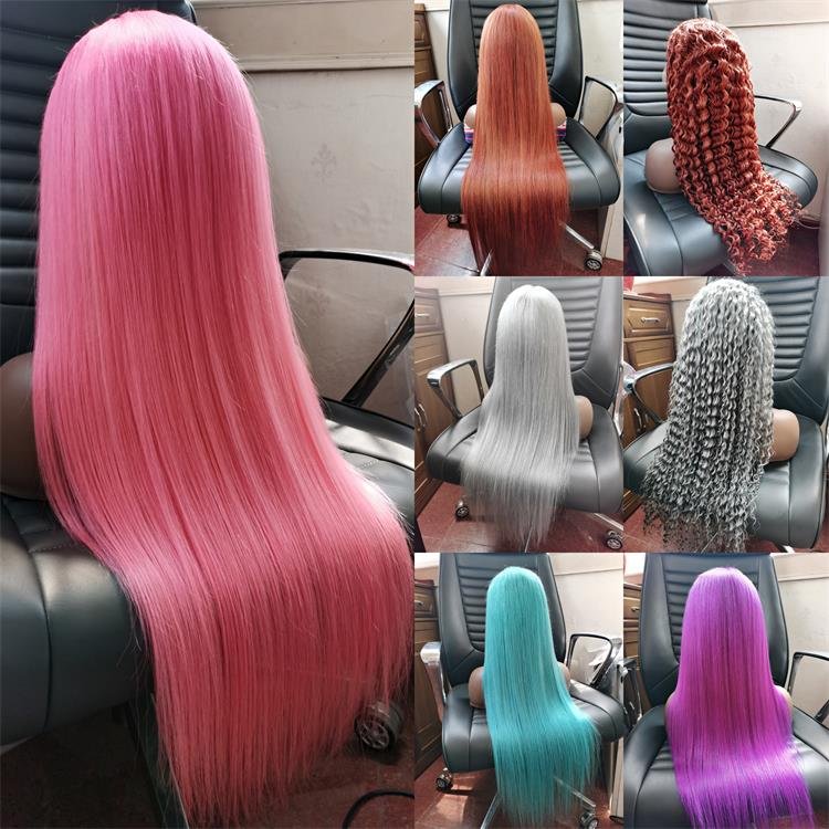 26 28 30 40 inch Gray Lace Frontal Wigs Human Hair curly deep Wave Transparent Wavy Grey Lace Front Wig For Women Pre Plucked