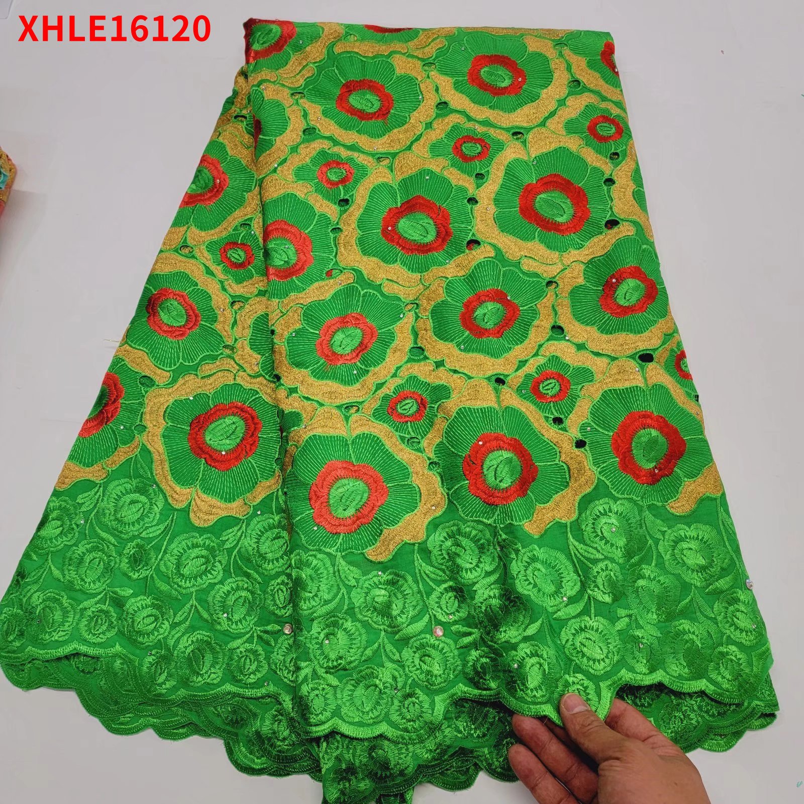 African Swiss Cotton Nigerian High Quality Abrasion-resistant Lace Fabric Tricot Voile 2kg Cloth Textiles Evening Party Dress
