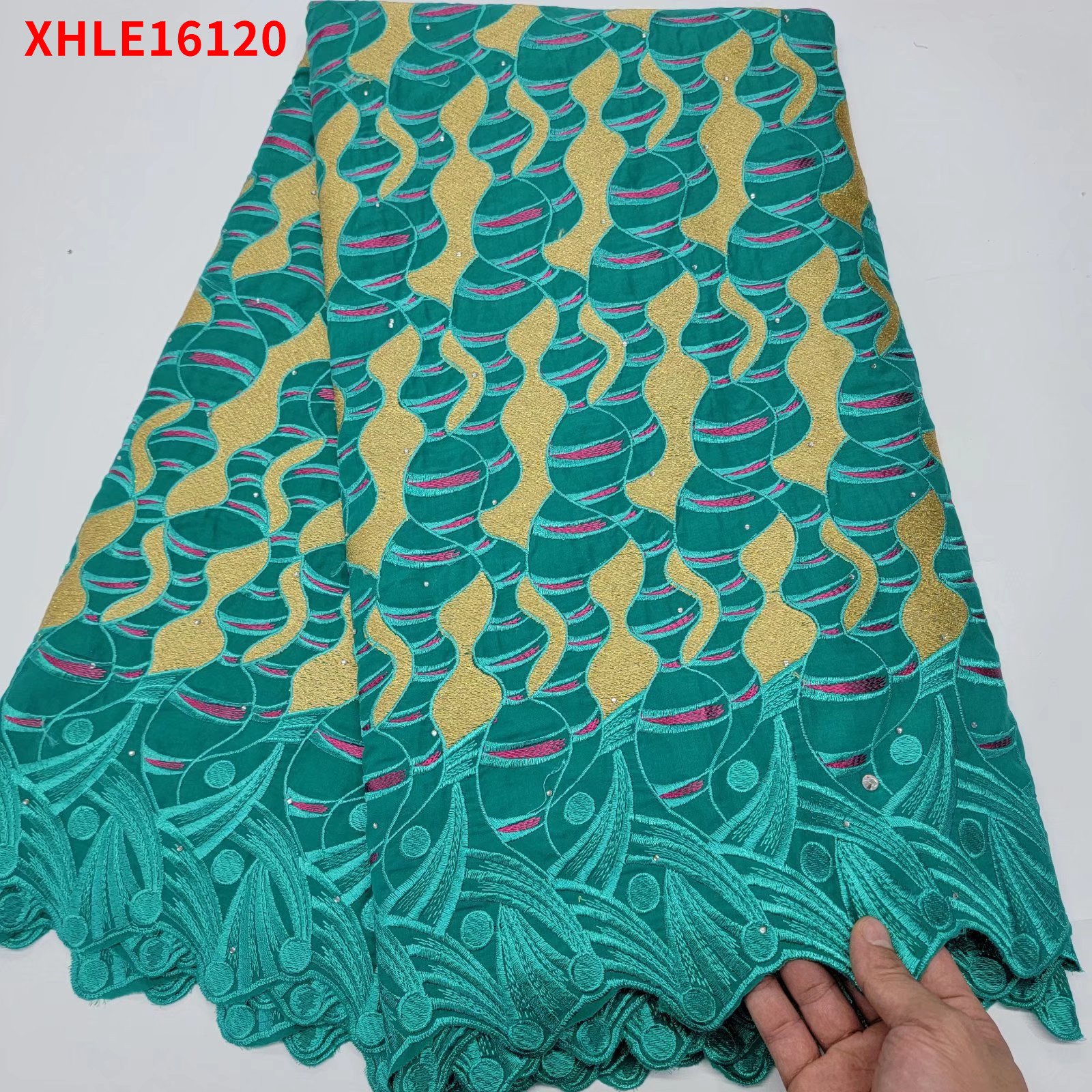 African Swiss Cotton Nigerian High Quality Abrasion-resistant Lace Fabric Tricot Voile 2kg Cloth Textiles Evening Party Dress