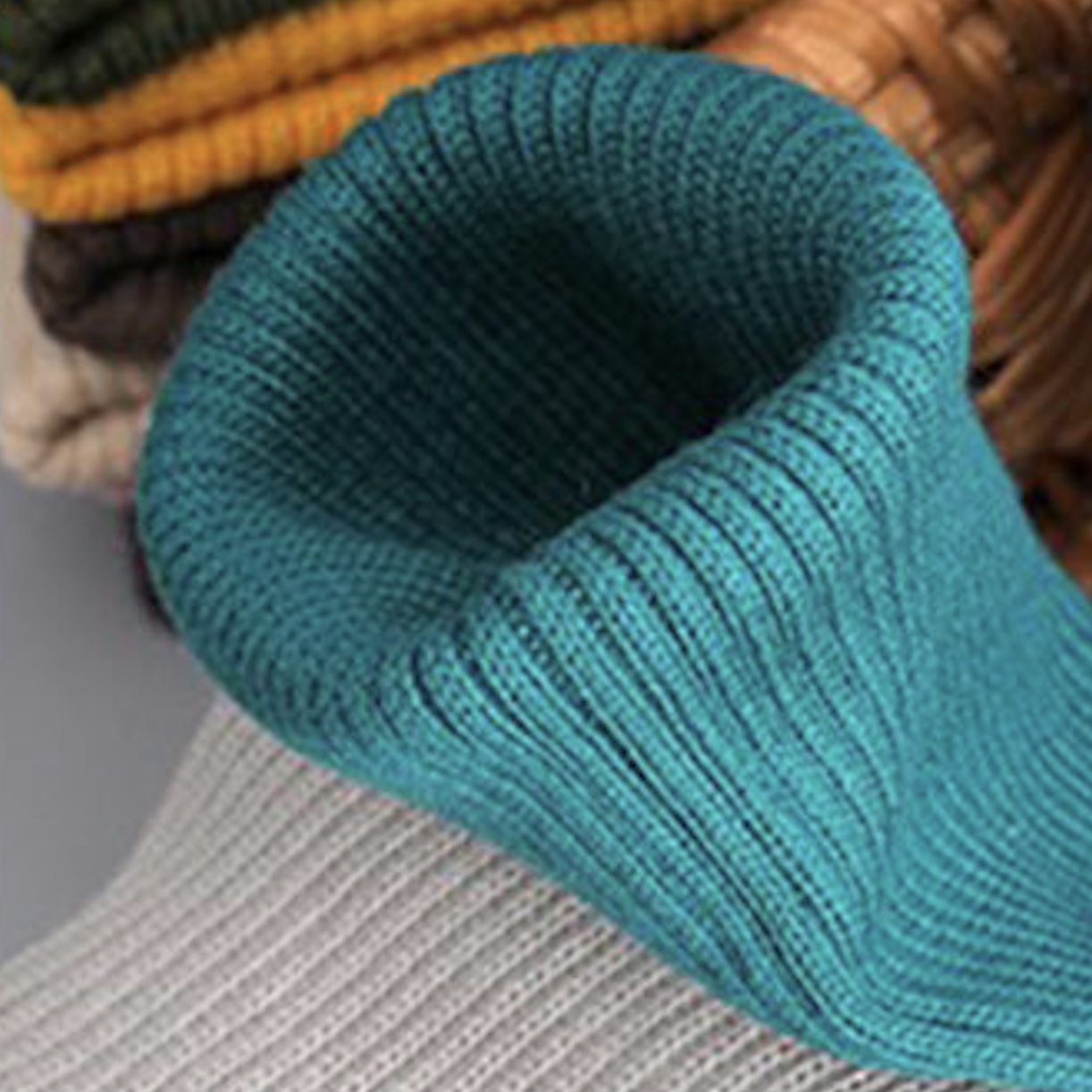 Hot Sale Flat Knitting Stretch Solid Color Polyester 1x1 Knitting Rib Cuff Hem For Dress Top Short Sleeve