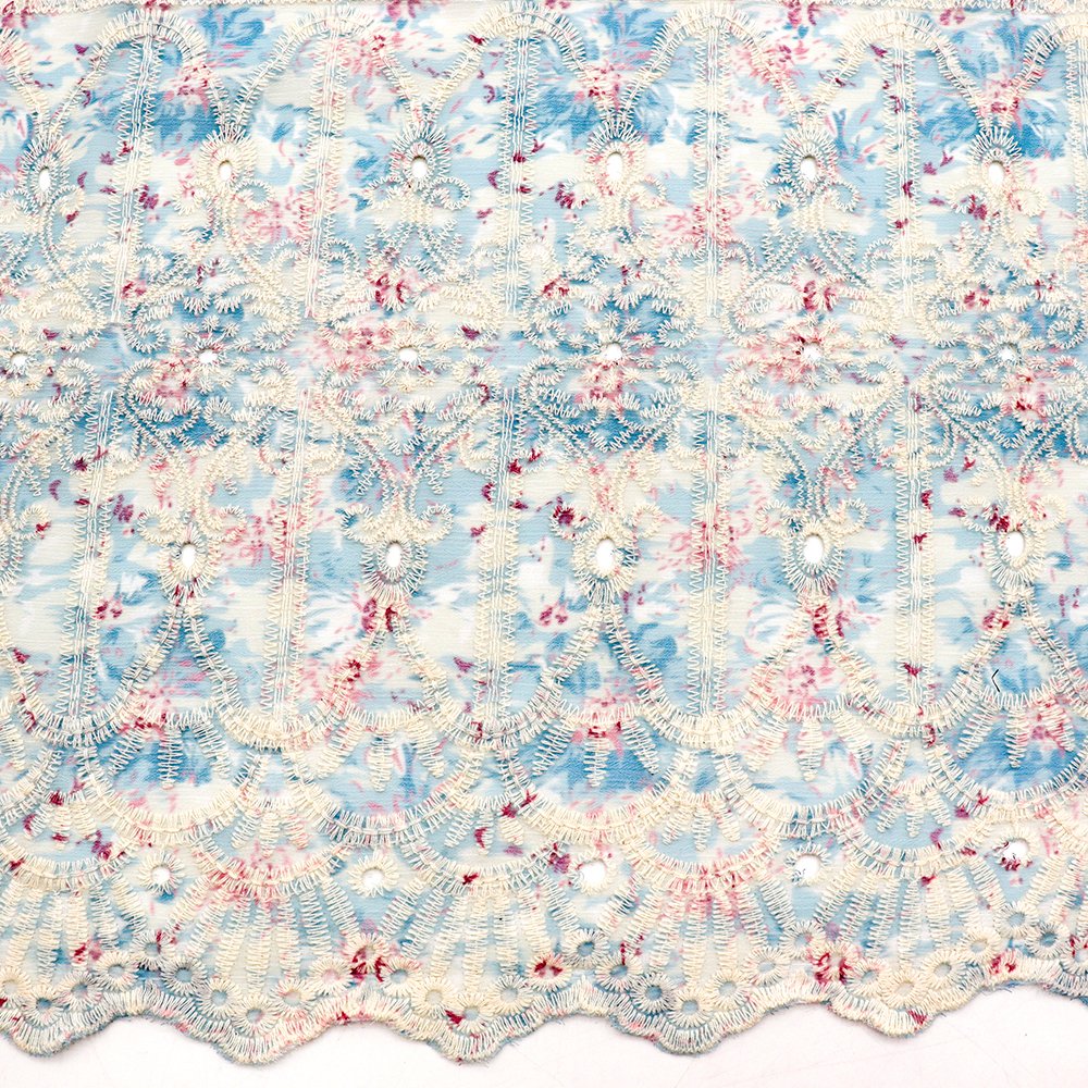 New Arrivals cotton embroidery fabrics 100% cotton custom fabric printing for dress
