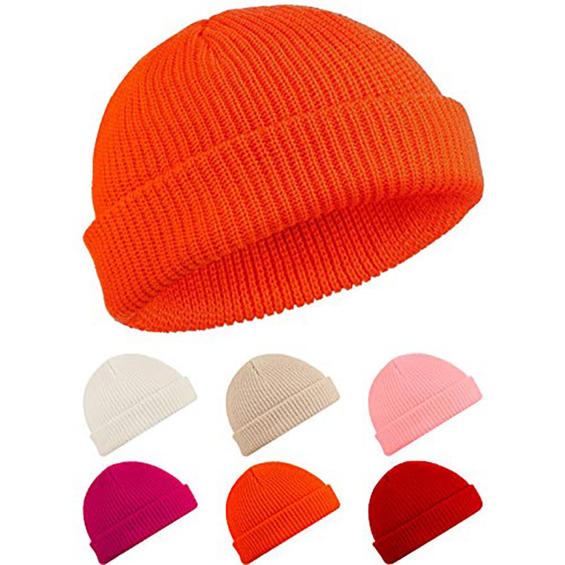 Wholesale Rib Knit Cuffed Winter Hip Hop Street Funky Docker Trawler Fisherman Beanie Hat Cap