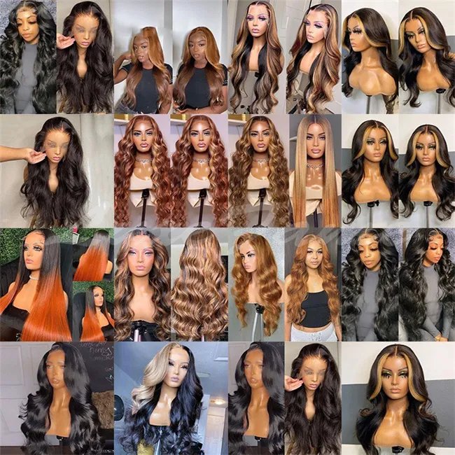Raw Cambodian hair swiss hd lace frontal wig, body wave human hair wig for women, pre pluck lace front wig with curly baby hair