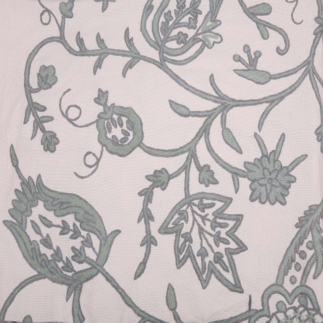 Cotton Crewel Embroidery Fabric