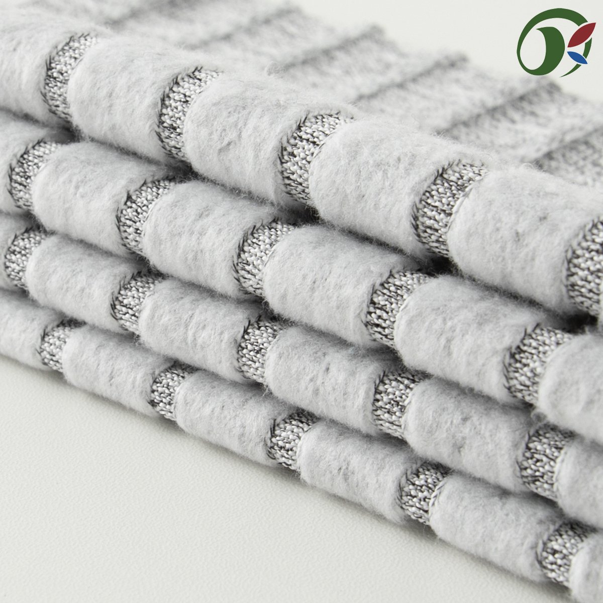 Wholesale of multi-color suede type knitted ribbed polyester spandex fabric by suppliers