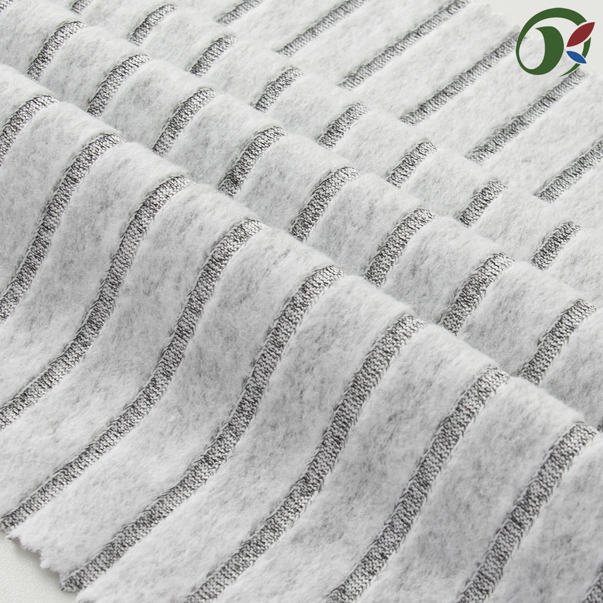 Wholesale of multi-color suede type knitted ribbed polyester spandex fabric by suppliers