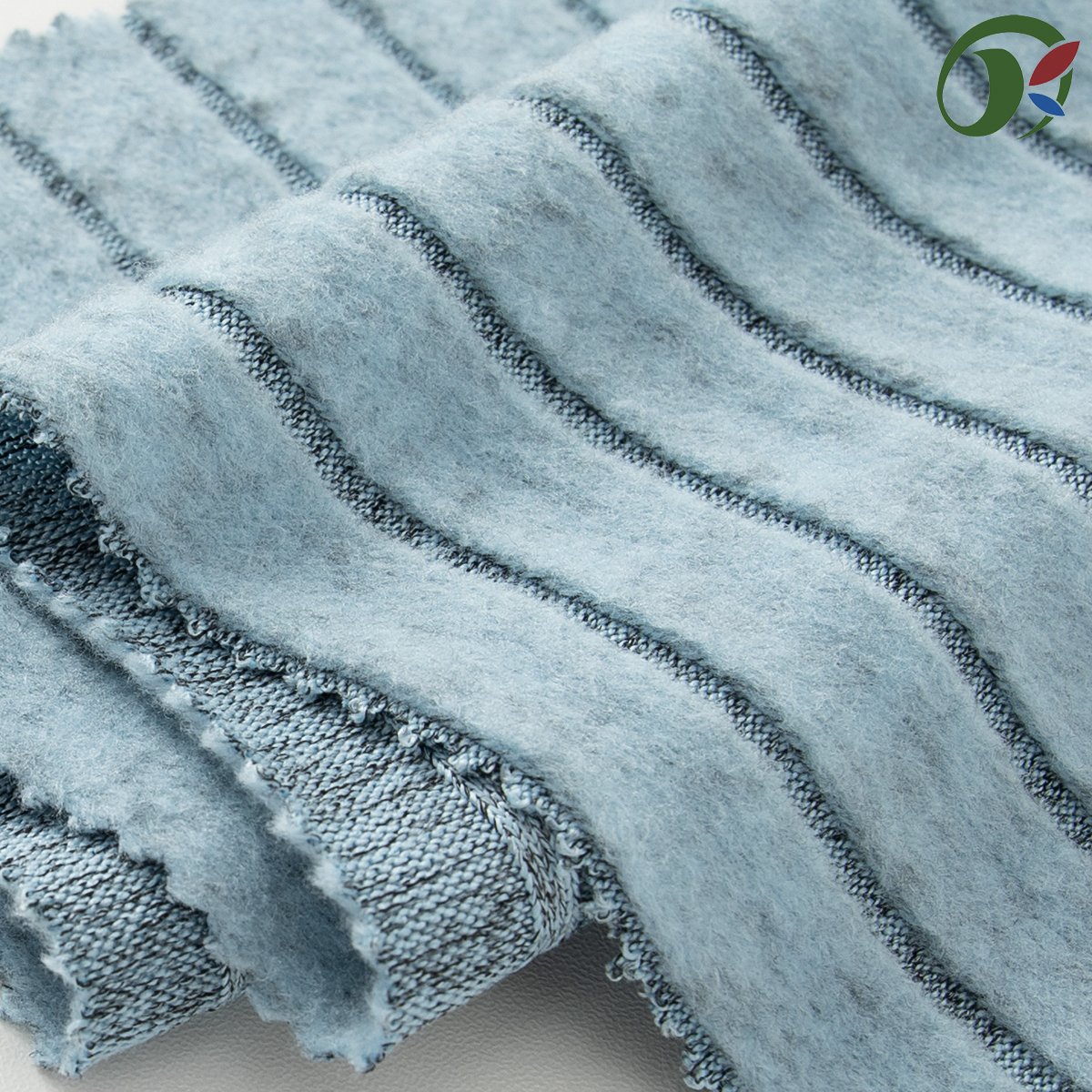 Wholesale of multi-color suede type knitted ribbed polyester spandex fabric by suppliers