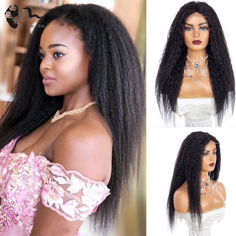 XISHIXIU HAIR factory direct human hair blend lace wigs 80%human hair blend human blend lace front wigs Janpan fiber