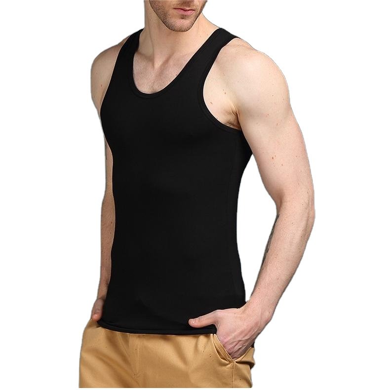Men's Summer Tank Tops Sports Wear Essentials 100% cotton Lightweight 140gram 1x1 Rib vest
